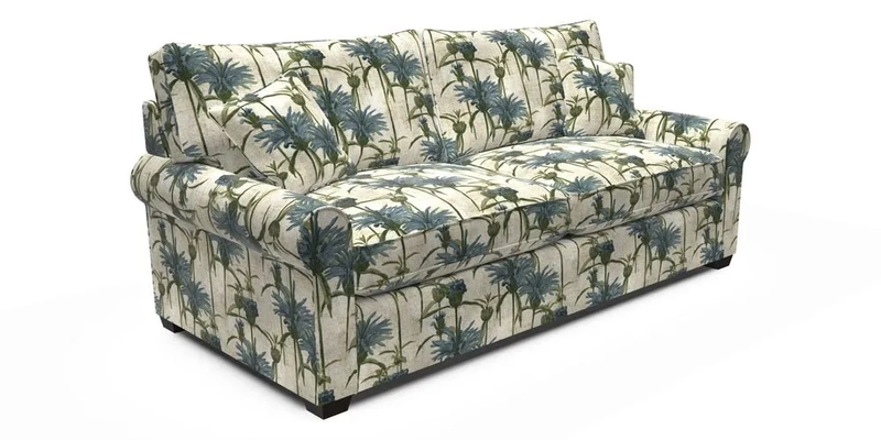 Bignor 3 Seater Sofa in V&A Drawn From Nature Oak Tree Gold. Loose cover option available