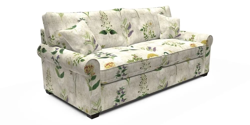 Bignor 3 Seater Sofa in V&A Drawn From Nature Oak Tree Gold