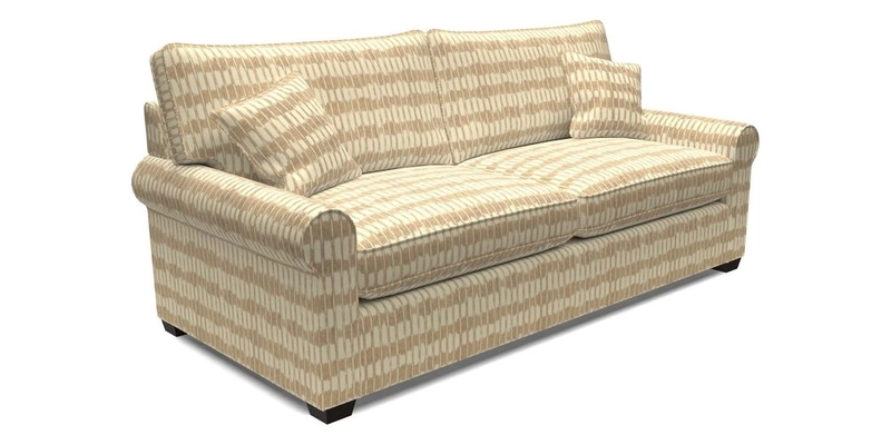 Bignor 3 Seater Sofa in V&A Drawn From Nature Oak Tree Gold. Loose cover option available