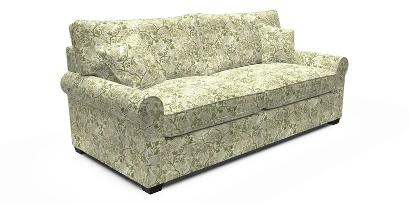 Bignor 3 Seater Sofa in V&A Drawn From Nature Oak Tree Gold. Loose cover option available