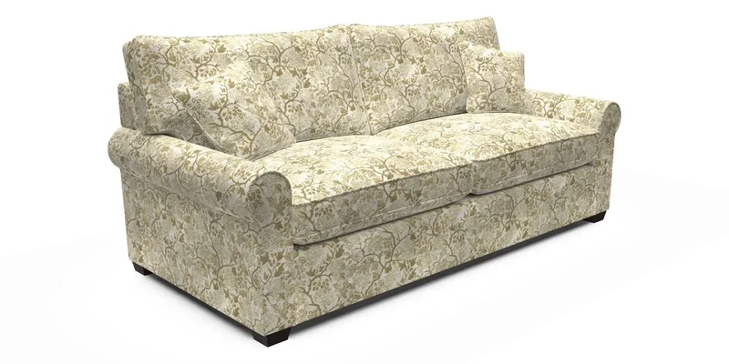 Bignor 3 Seater Sofa in V&A Drawn From Nature Oak Tree Gold