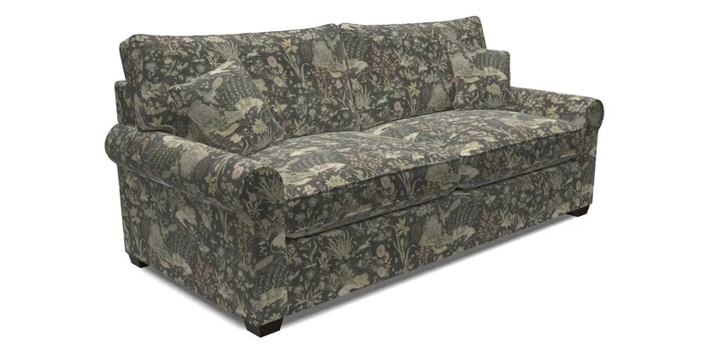 Bignor 3 Seater Sofa in V&A Drawn From Nature Oak Tree Gold. Loose cover option available