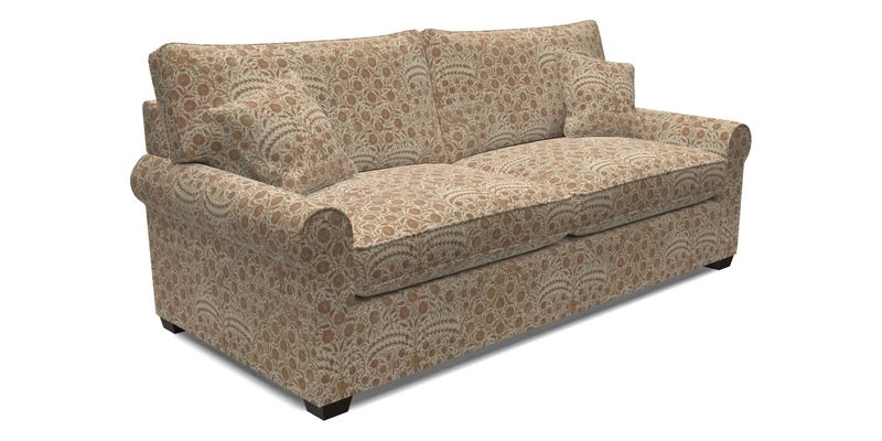 Bignor 3 Seater Sofa in V&A Drawn From Nature Oak Tree Gold. Loose cover option available