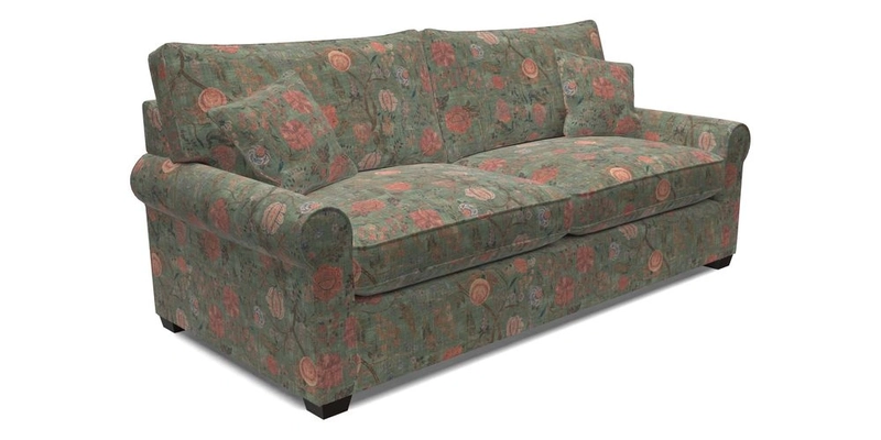 Bignor 3 Seater Sofa in V&A Drawn From Nature Oak Tree Gold. Loose cover option available