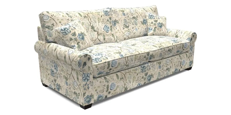 Bignor 3 Seater Sofa in V&A Drawn From Nature Oak Tree Gold. Loose cover option available