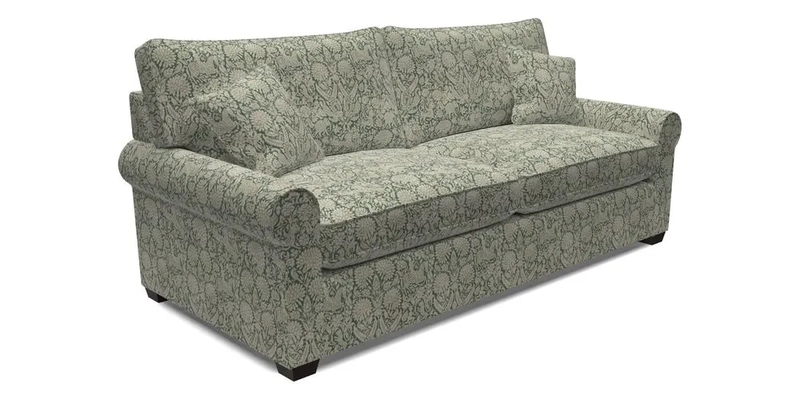 Bignor 3 Seater Sofa in V&A Drawn From Nature Oak Tree Gold. Loose cover option available