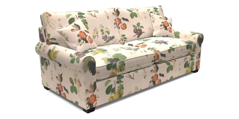 Bignor 3 Seater Sofa in V&A Drawn From Nature Oak Tree Gold. Loose cover option available