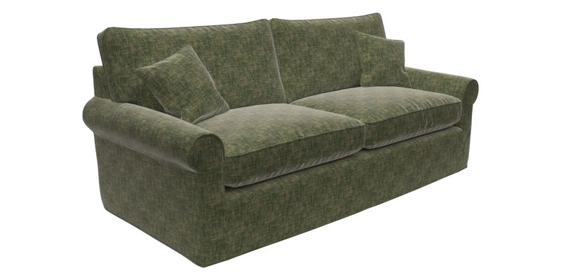 Bignor 3 Seater Sofa in V&A Drawn From Nature Oak Tree Gold. Loose cover option available