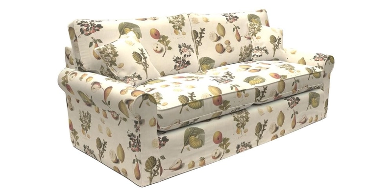 Bignor 3 Seater Sofa in V&A Drawn From Nature Oak Tree Gold. Loose cover option available