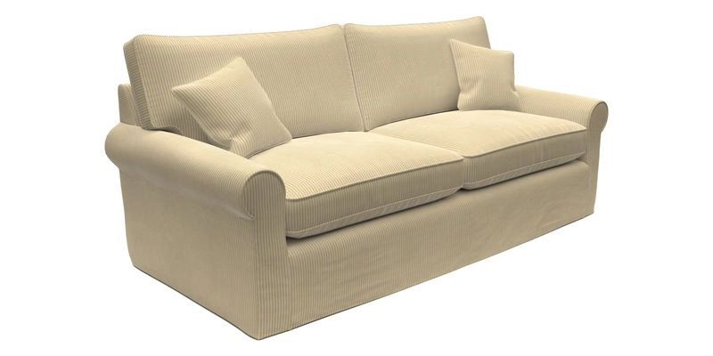Bignor 3 Seater Sofa in V&A Drawn From Nature Oak Tree Gold. Loose cover option available