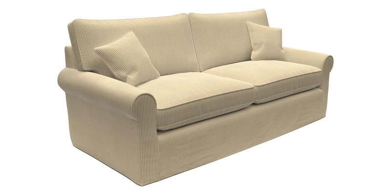 Bignor 3 Seater Sofa in V&A Drawn From Nature Oak Tree Gold. Loose cover option available