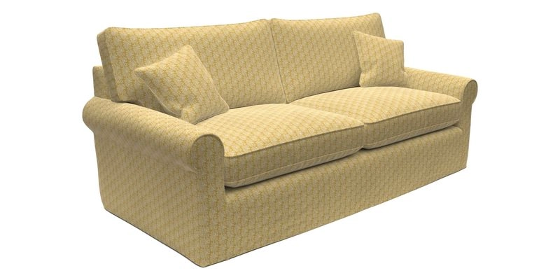Bignor 3 Seater Sofa in V&A Drawn From Nature Oak Tree Gold