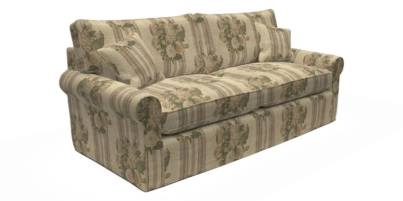 Bignor 3 Seater Sofa in V&A Drawn From Nature Oak Tree Gold
