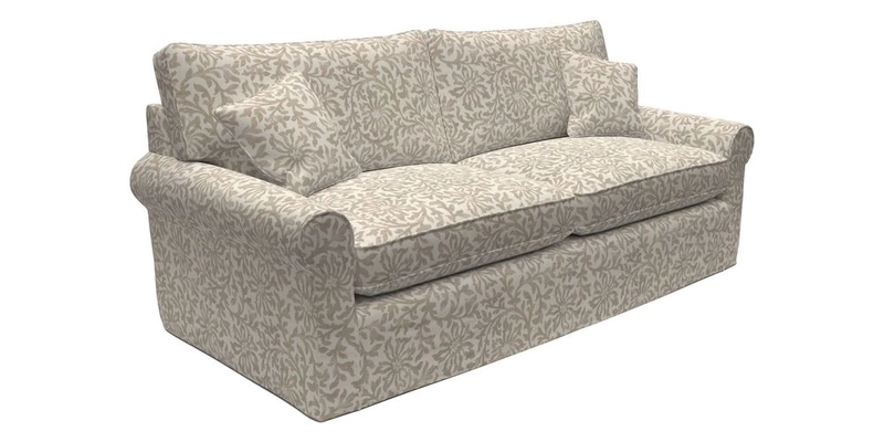 Bignor 3 Seater Sofa in V&A Drawn From Nature Oak Tree Gold. Loose cover option available