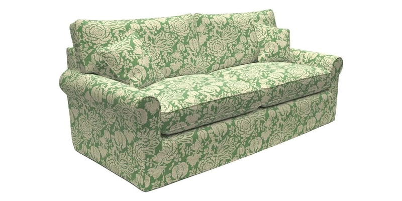 Bignor 3 Seater Sofa in V&A Drawn From Nature Oak Tree Gold. Loose cover option available