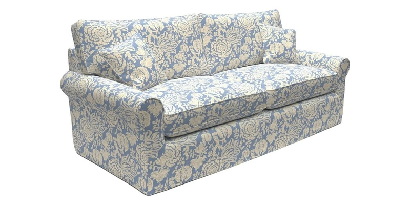 Bignor 3 Seater Sofa in V&A Drawn From Nature Oak Tree Gold. Loose cover option available