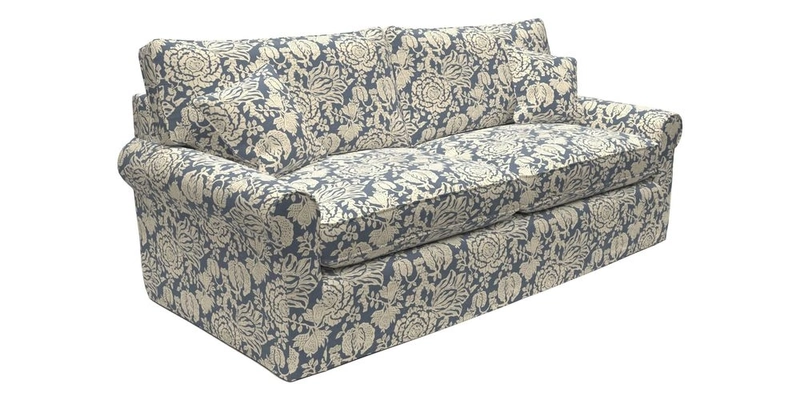Bignor 3 Seater Sofa in V&A Drawn From Nature Oak Tree Gold. Loose cover option available