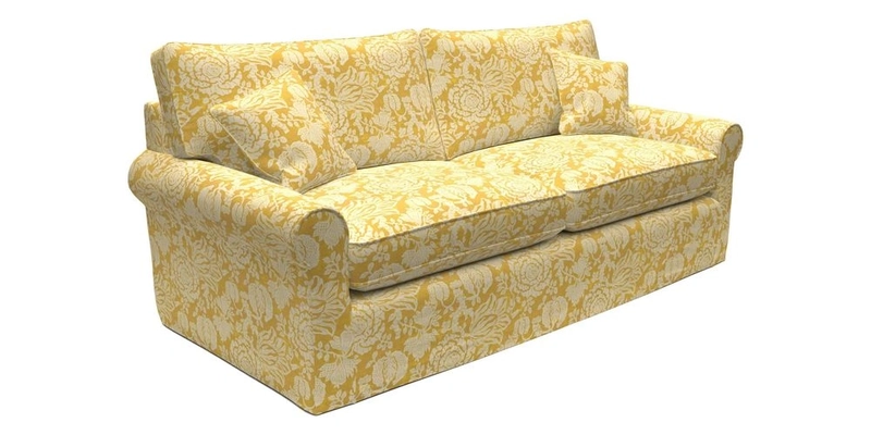 Bignor 3 Seater Sofa in V&A Drawn From Nature Oak Tree Gold