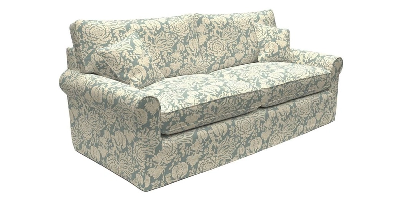 Bignor 3 Seater Sofa in V&A Drawn From Nature Oak Tree Gold. Loose cover option available