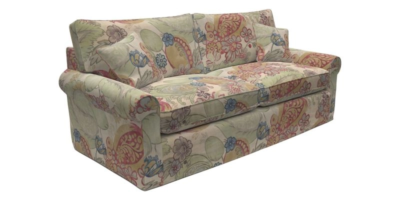 Bignor 3 Seater Sofa in V&A Drawn From Nature Oak Tree Gold