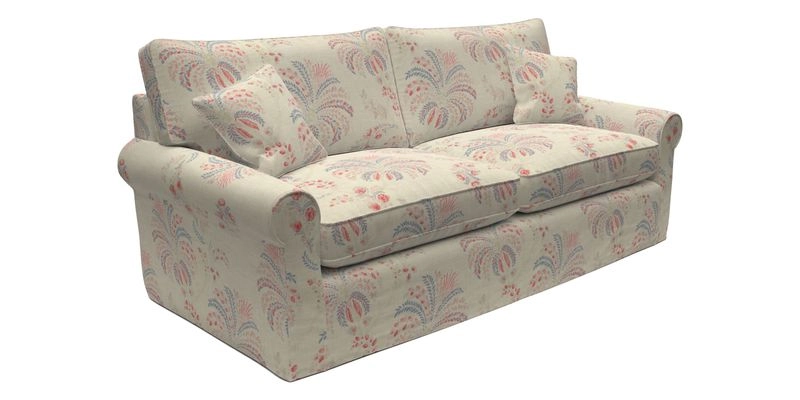 Bignor 3 Seater Sofa in V&A Drawn From Nature Oak Tree Gold. Loose cover option available