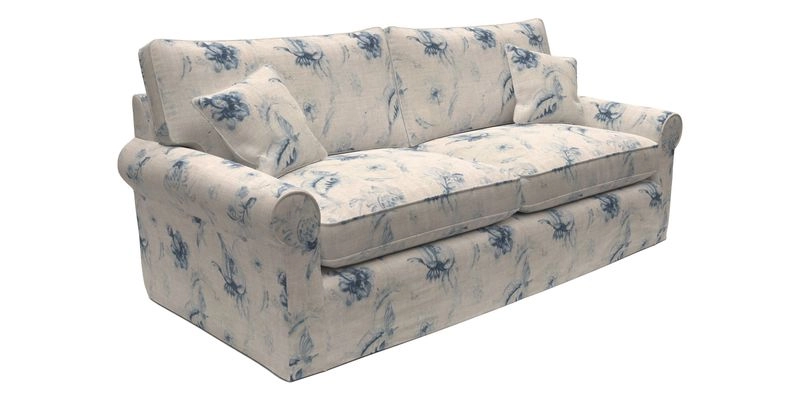 Bignor 3 Seater Sofa in V&A Drawn From Nature Oak Tree Gold