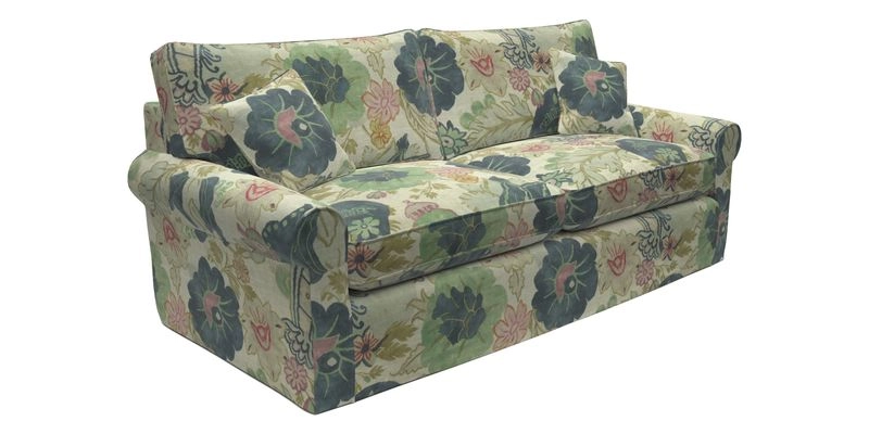 Bignor 3 Seater Sofa in V&A Drawn From Nature Oak Tree Gold