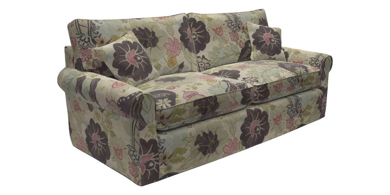 Bignor 3 Seater Sofa in V&A Drawn From Nature Oak Tree Gold. Loose cover option available