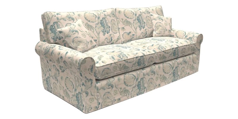 Bignor 3 Seater Sofa in V&A Drawn From Nature Oak Tree Gold