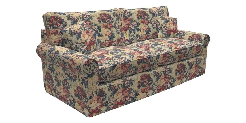 Bignor 3 Seater Sofa in V&A Drawn From Nature Oak Tree Gold