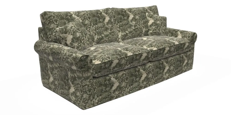 Bignor 3 Seater Sofa in V&A Drawn From Nature Oak Tree Gold