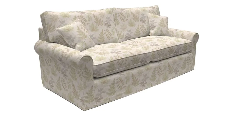 Bignor 3 Seater Sofa in V&A Drawn From Nature Oak Tree Gold. Loose cover option available