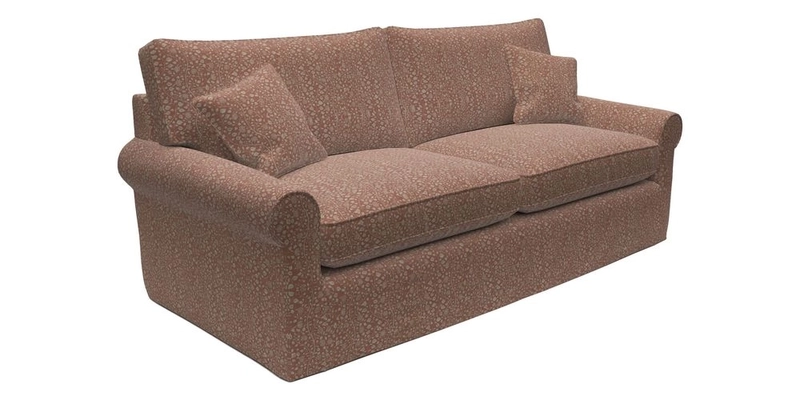 Bignor 3 Seater Sofa in V&A Drawn From Nature Oak Tree Gold. Loose cover option available