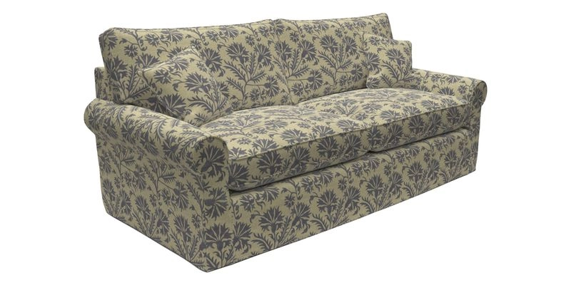 Bignor 3 Seater Sofa in V&A Drawn From Nature Oak Tree Gold. Loose cover option available