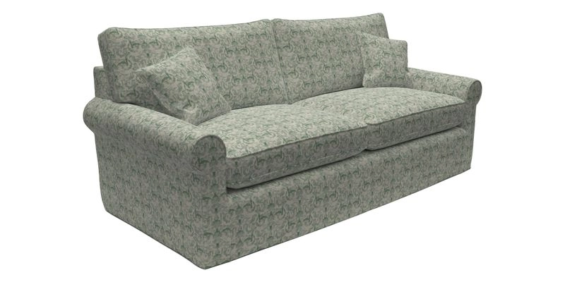 Bignor 3 Seater Sofa in V&A Drawn From Nature Oak Tree Gold. Loose cover option available