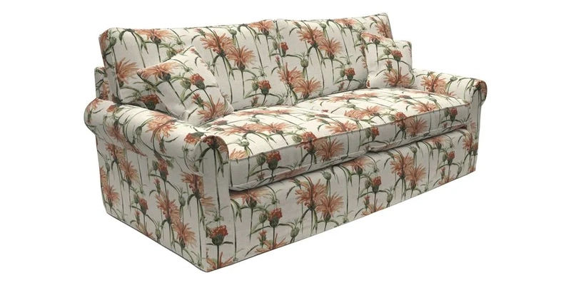 Bignor 3 Seater Sofa in V&A Drawn From Nature Oak Tree Gold. Loose cover option available