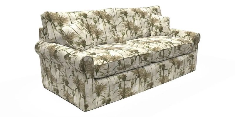 Bignor 3 Seater Sofa in V&A Drawn From Nature Oak Tree Gold