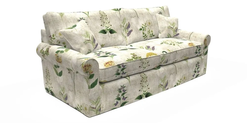 Bignor 3 Seater Sofa in V&A Drawn From Nature Oak Tree Gold