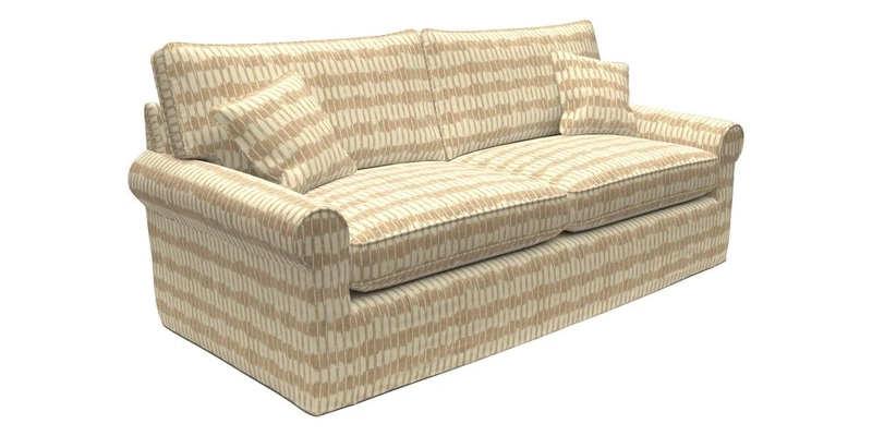 Bignor 3 Seater Sofa in V&A Drawn From Nature Oak Tree Gold. Loose cover option available