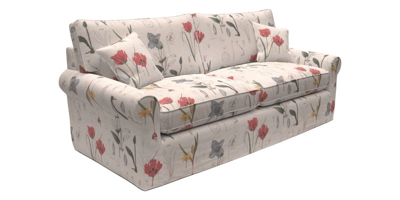 Bignor 3 Seater Sofa in V&A Drawn From Nature Oak Tree Gold