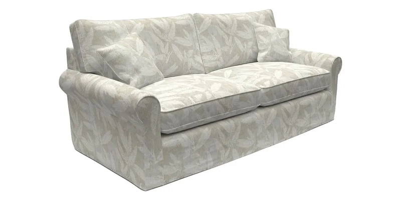 Bignor 3 Seater Sofa in V&A Drawn From Nature Oak Tree Gold. Loose cover option available