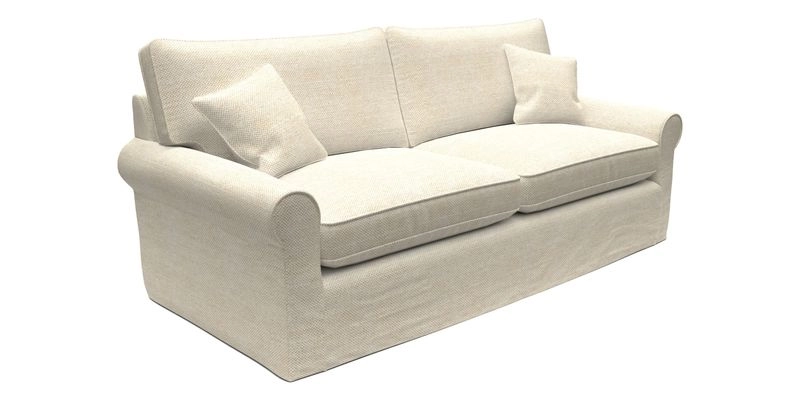 Bignor 3 Seater Sofa in V&A Drawn From Nature Oak Tree Gold. Loose cover option available