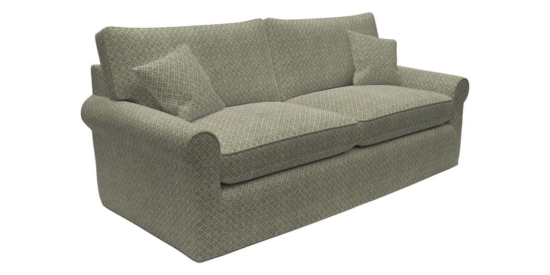 Bignor 3 Seater Sofa in V&A Drawn From Nature Oak Tree Gold. Loose cover option available