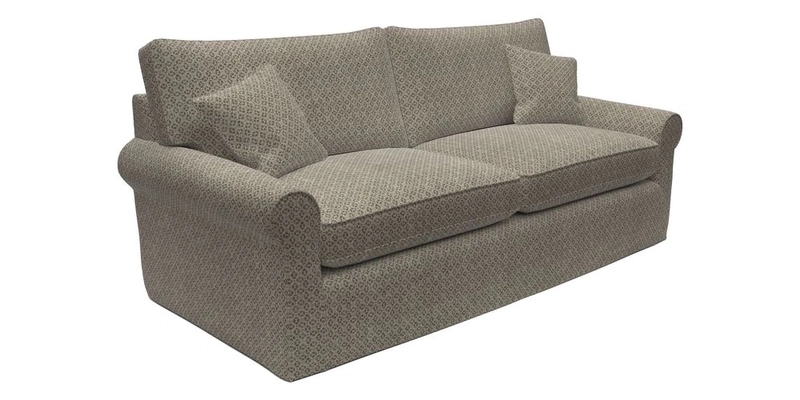 Bignor 3 Seater Sofa in V&A Drawn From Nature Oak Tree Gold. Loose cover option available