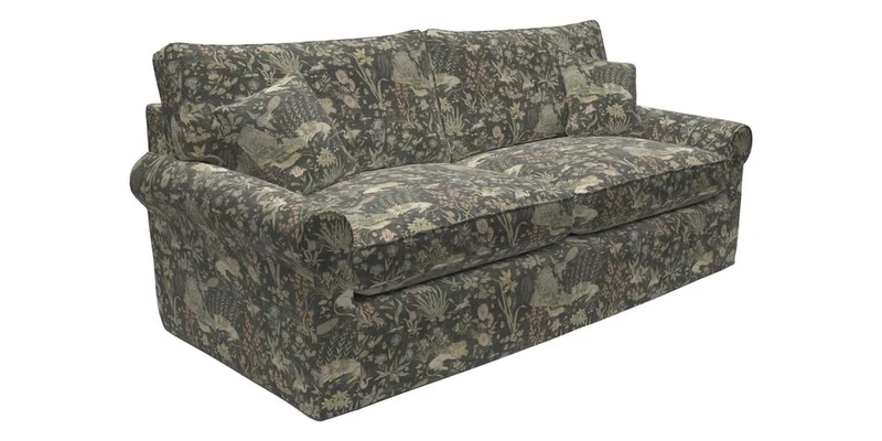 Bignor 3 Seater Sofa in V&A Drawn From Nature Oak Tree Gold. Loose cover option available