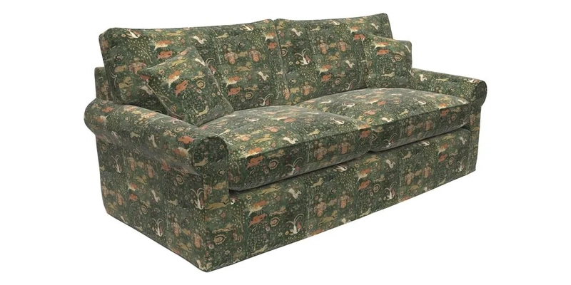 Bignor 3 Seater Sofa in V&A Drawn From Nature Oak Tree Gold