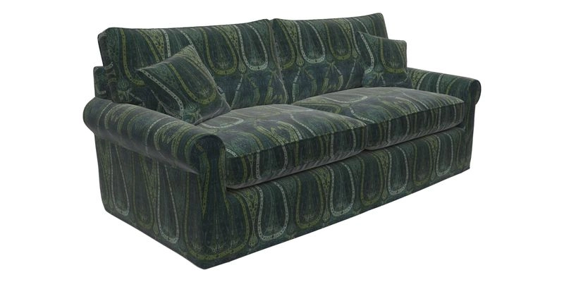 Bignor 3 Seater Sofa in V&A Drawn From Nature Oak Tree Gold