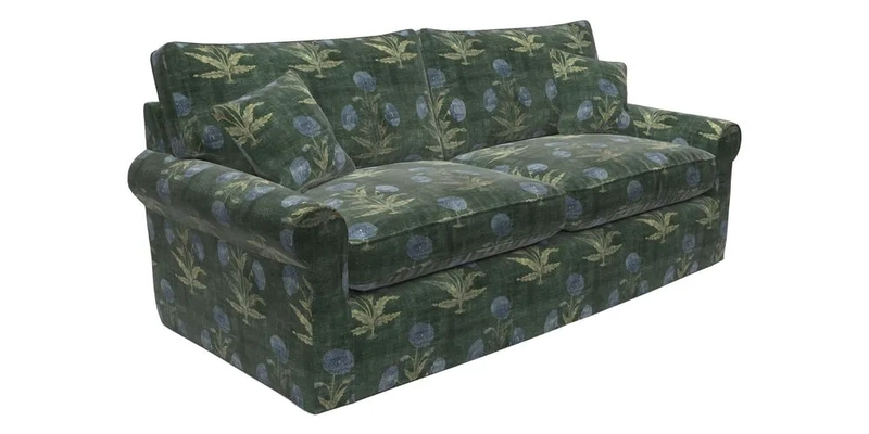 Bignor 3 Seater Sofa in V&A Drawn From Nature Oak Tree Gold