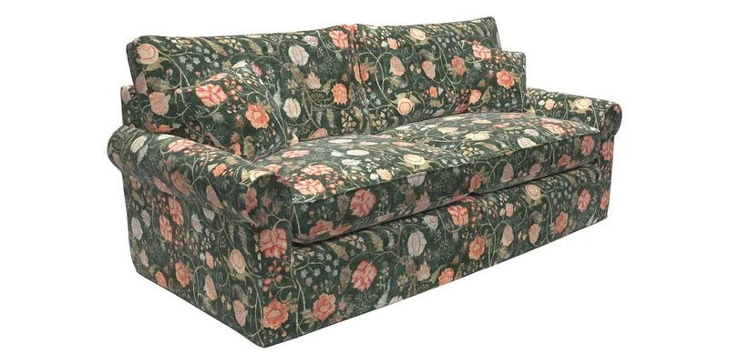 Bignor 3 Seater Sofa in V&A Drawn From Nature Oak Tree Gold