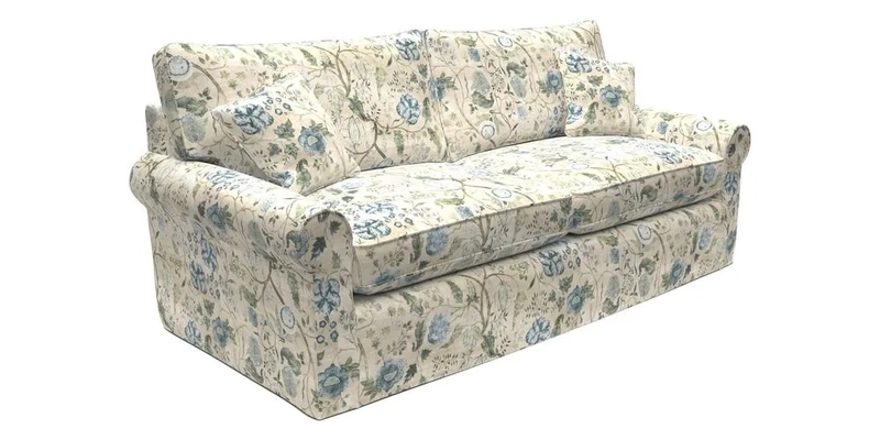 Bignor 3 Seater Sofa in V&A Drawn From Nature Oak Tree Gold. Loose cover option available